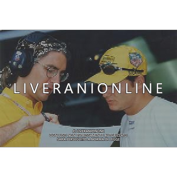 RETROSPETTIVA GIANCARLO FISICHELLA PILOTA F1 NELLA FOTO GIANCARLO FISICHELLA NELL\'ANNO 1997 CON ANDY JORDAN AG CONTROLUCE.-AG ALDO LIVERANI SAS
