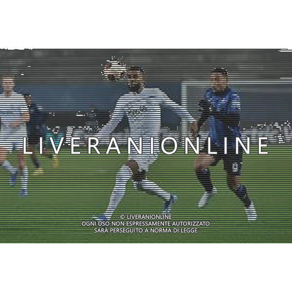 TVRG Atalanta vs Sporting Lisbona nella foto Jeremiah Israel St. Juste (Sporting Lisbona) e Luis Muriel (Atalanta) Bergamo 30-11-2023 Gewiss Stadium - Stadio Atleti Azzurri d\'Italia UEFA Europa League - fase a gironi Gruppo D - 5a giornata foto Roberto Garavaglia/ag. Aldo Liverani sas