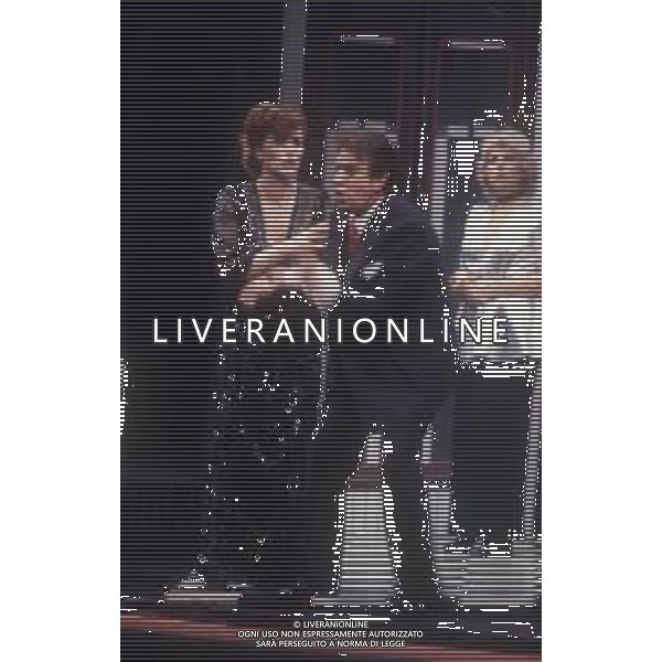 DIAP-RETROSPETTIVA ALBERTO LIONELLO ATTORE NELLA FOTO ALBERTO LIONELLO CON ERIKA BLANC IN TEATRO NELL\'ANNO 1981 A MILANO AG ALDO LIVERANI SAS