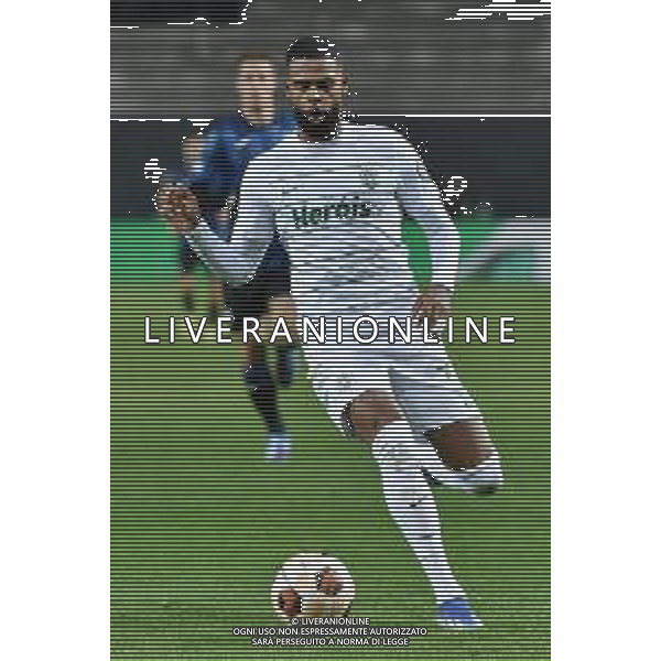 TVRG Atalanta vs Sporting Lisbona nella foto Jeremiah Israel St. Juste (Sporting Lisbona) Bergamo 30-11-2023 Gewiss Stadium - Stadio Atleti Azzurri d\'Italia UEFA Europa League - fase a gironi Gruppo D - 5a giornata foto Roberto Garavaglia/ag. Aldo Liverani sas