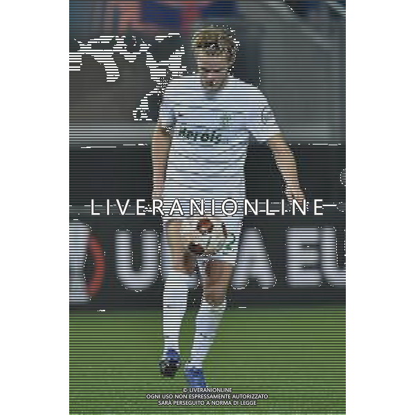 TVRG Atalanta vs Sporting Lisbona nella foto Morten Hjulmand (Sporting Lisbona) Bergamo 30-11-2023 Gewiss Stadium - Stadio Atleti Azzurri d\'Italia UEFA Europa League - fase a gironi Gruppo D - 5a giornata foto Roberto Garavaglia/ag. Aldo Liverani sas