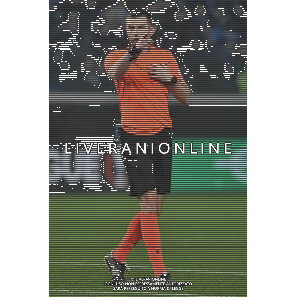 TVRG Atalanta vs Sporting Lisbona nella foto l\'arbitro Michael Oliver (ING) Bergamo 30-11-2023 Gewiss Stadium - Stadio Atleti Azzurri d\'Italia UEFA Europa League - fase a gironi Gruppo D - 5a giornata foto Roberto Garavaglia/ag. Aldo Liverani sas