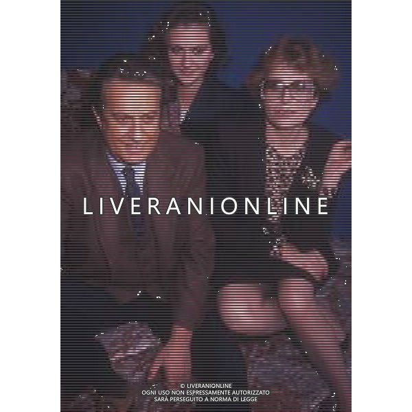 DIAP-RETROSPETTIVA ALBERTO LIONELLO ATTORE NELLA FOTO ALBERTO LIONELLO CON ERIKA BLANC E CARTA A TERRAZZA MARTINI A MILANO AG ALDO LIVERANI SAS 