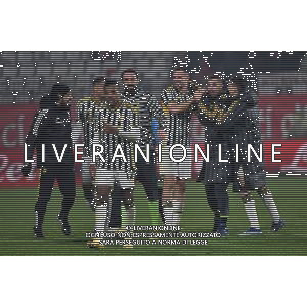 Monza vs Juventus nella foto esultanza finale Juventus Monza 01-12-2023 U-Power Stadium Campionato Serie A TIM - 14a giornata foto Roberto Garavaglia/ag. Aldo Liverani sas/AGENZIA ALDO LIVERANI SAS