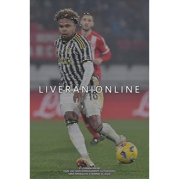 Monza vs Juventus nella foto Weston McKennie (Juventus) Monza 01-12-2023 U-Power Stadium Campionato Serie A TIM - 14a giornata foto Roberto Garavaglia/ag. Aldo Liverani sas/AGENZIA ALDO LIVERANI SAS