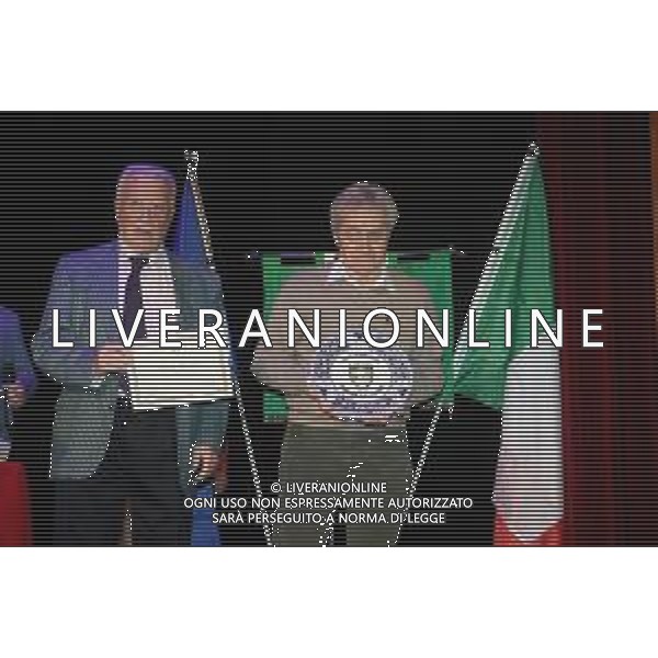 IMOLA 02 12 2023 VETERANI DELLO SPORT PREMIAZIONI NELLA FOTO DA SINISTRA PROF BETTINI E FAUSTO RAVALDI PREMIATO COME PIONIERE DELLO SPORT ©SANNA/AGENZIA ALDO LIVERANI SAS