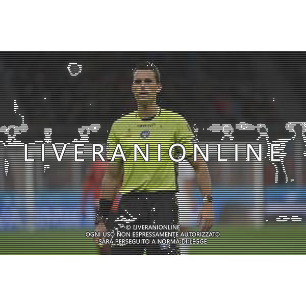 Milan vs Frosinone nella foto l\'arbitro Matteo Marchetti di Ostia Lido (Roma) Milano 02-12-2023 Stadio Giuseppe Meazza - San Siro Campionato Serie A TIM - 14a giornata foto Roberto Garavaglia/ag. Aldo Liverani sas