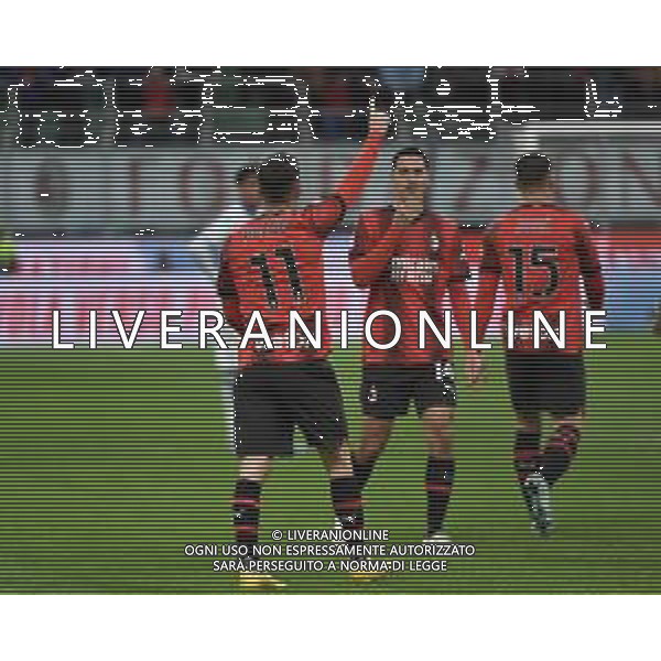 Milan vs Frosinone nella foto Christian Mate Pulisic (Milan) esulta dopo il gol del 2 a 0 Milano 02-12-2023 Stadio Giuseppe Meazza - San Siro Campionato Serie A TIM - 14a giornata foto Roberto Garavaglia/ag. Aldo Liverani sas