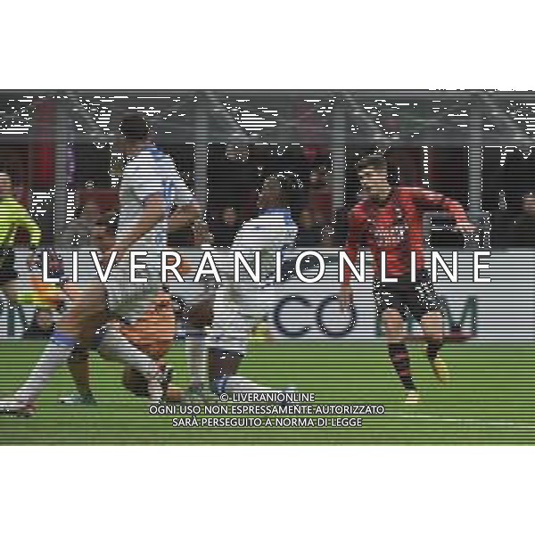 Milan vs Frosinone nella foto Christian Mate Pulisic (Milan) segna il gol del 2 a 0 Milano 02-12-2023 Stadio Giuseppe Meazza - San Siro Campionato Serie A TIM - 14a giornata foto Roberto Garavaglia/ag. Aldo Liverani sas