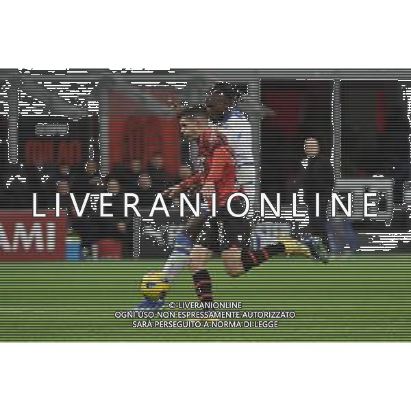 Milan vs Frosinone nella foto l\'azione personale di Christian Mate Pulisic (Milan) che ha portato al gol del 2 a 0 Milano 02-12-2023 Stadio Giuseppe Meazza - San Siro Campionato Serie A TIM - 14a giornata foto Roberto Garavaglia/ag. Aldo Liverani sas