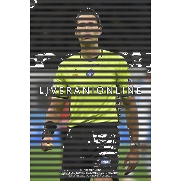 Milan vs Frosinone nella foto l\'arbitro Matteo Marchetti di Ostia Lido (Roma) Milano 02-12-2023 Stadio Giuseppe Meazza - San Siro Campionato Serie A TIM - 14a giornata foto Roberto Garavaglia/ag. Aldo Liverani sas/ AGENZIA ALDO LIVERANI SAS