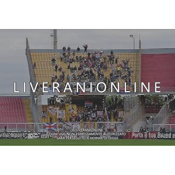 Supporters of Bologna FC during the Italian soccer Serie A match US Lecce vs Bologna FC on December 3, 2023 at Via del Mare Stadium in Lecce, Italy. Photo by Emmanuele Mastrodonato/ag. Aldo Liverani sas