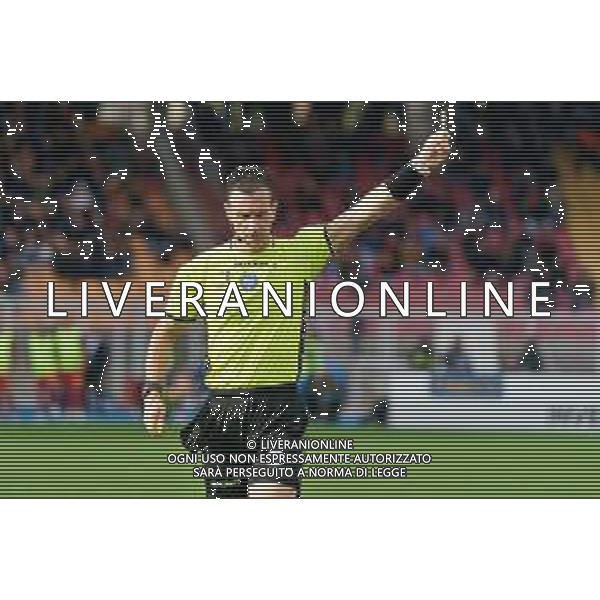 the referee Daniele Doveri of Roma during the Italian soccer Serie A match US Lecce vs Bologna FC on December 3, 2023 at Via del Mare Stadium in Lecce, Italy. Photo by Emmanuele Mastrodonato/ag. Aldo Liverani sas