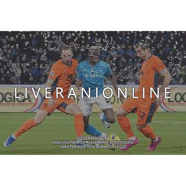 NAPOLI - INTER Campionato Calcio Serie A TIM 03-12-2023 Nella foto: Victor Osimhen e Henrikh Mkhitaryan ©MOSCA/AGENZIA ALDO LIVERANI SAS