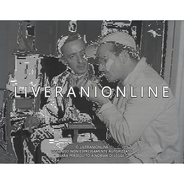 NEG-RETROSPETTIVA NINO TARANTO ATTORE NELLA FOTO NINO TARANTO NELLA COMMEDIA ANNI FELICI NELL\'ANNO 1950 FOTO SANDRO VESPASIANI-AG ALDO LIVERANI SAS