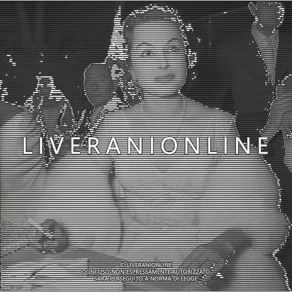 NEG-RETROSPETTIVA LEA PADOVANI ATTRICE NELLA FOTO LEA PADOVANI AI NASTRI D\'ARGENTO A ROMA ANNI 1950-1955 AG ALDO LIVERANI SAS