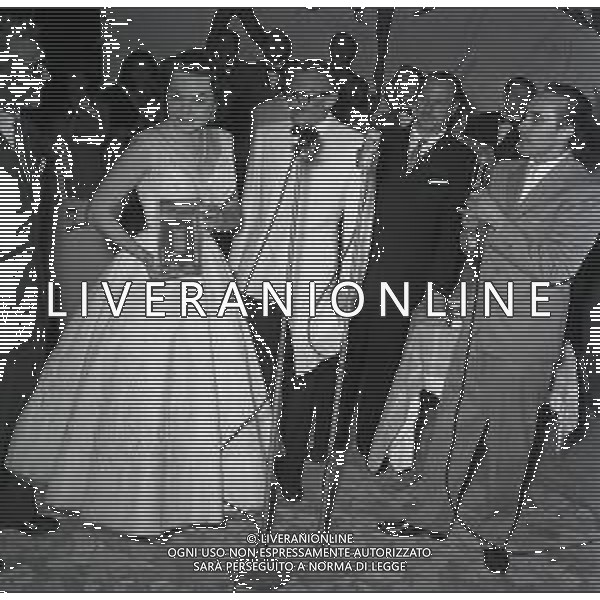 NEG-RETROSPETTIVA LEA PADOVANI ATTRICE NELLA FOTO LEA PADOVANI AI NASTRI D\'ARGENTO A ROMA ANNI 1950-1955 AG ALDO LIVERANI SAS