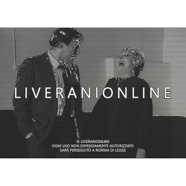 NEG-RETROSPETTIVA LEA PADOVANI ATTRICE NELLA FOTO LEA PADOVANI CON ENRICO MARIA SALERNO A ROMA NELL\'ANNO 1970 SUL SET DEL FILM “CIAO GULLIVER “ AG ALDO LIVERANI SAS 