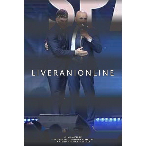 TVRG Gala Calcio 2023 nella foto Giovanni Di Lorenzo (Napoli) SX e Luciano Spalletti DX Milano 04-12-2023 Gran Gala del Calcio 2023, l\'appuntamento organizzato dall\'AIC Associazione Italiana Calciatori per premiare i protagonisti della stagione 2022-2023 foto Roberto Garavaglia/ag. Aldo Liverani sas