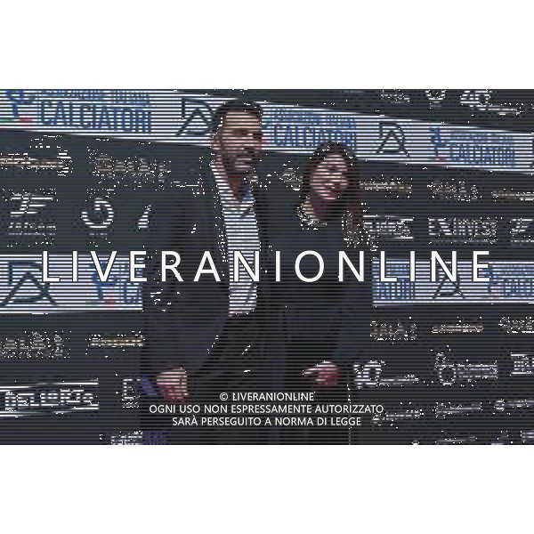 TVRG Gala Calcio 2023 nella foto Gianluigi Buffon e Ilaria D\'Amico Milano 04-12-2023 Gran Gala del Calcio 2023, l\'appuntamento organizzato dall\'AIC Associazione Italiana Calciatori per premiare i protagonisti della stagione 2022-2023 foto Roberto Garavaglia/ag. Aldo Liverani sas