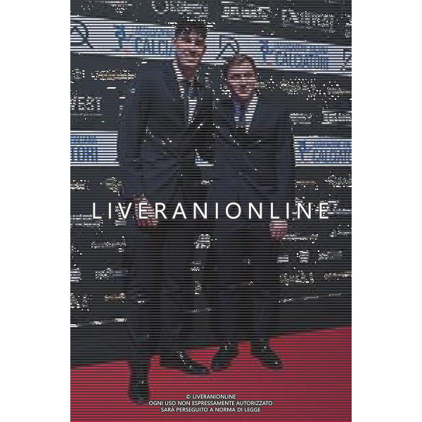 TVRG Gala Calcio 2023 nella foto Alessandro Bastoni (Inter) SX e Nicolo\' Barella (Inter) DX Milano 04-12-2023 Gran Gala del Calcio 2023, l\'appuntamento organizzato dall\'AIC Associazione Italiana Calciatori per premiare i protagonisti della stagione 2022-2023 foto Roberto Garavaglia/ag. Aldo Liverani sas