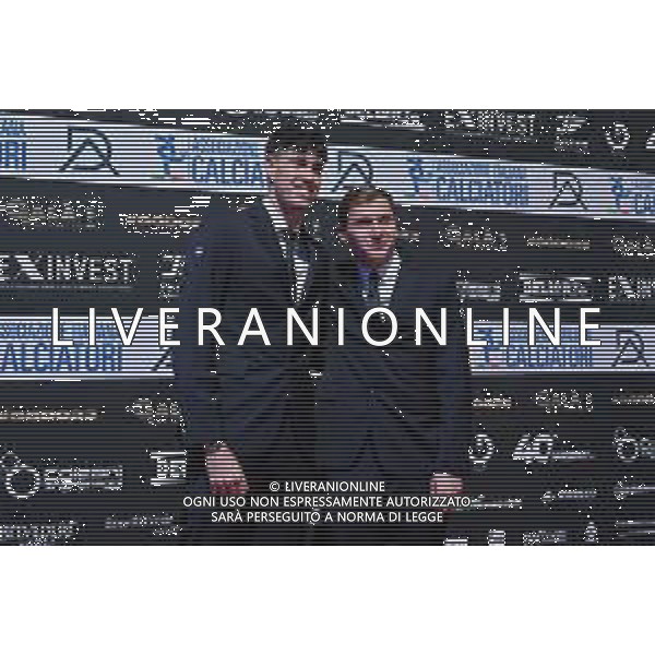 TVRG Gala Calcio 2023 nella foto Alessandro Bastoni (Inter) SX e Nicolo\' Barella (Inter) DX Milano 04-12-2023 Gran Gala del Calcio 2023, l\'appuntamento organizzato dall\'AIC Associazione Italiana Calciatori per premiare i protagonisti della stagione 2022-2023 foto Roberto Garavaglia/ag. Aldo Liverani sas