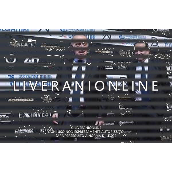 TVRG Gala Calcio 2023 nella foto Giancarlo Abete e sulla DX Matteo Marani presidente Lega Serie Pro Milano 04-12-2023 Gran Gala del Calcio 2023, l\'appuntamento organizzato dall\'AIC Associazione Italiana Calciatori per premiare i protagonisti della stagione 2022-2023 foto Roberto Garavaglia/ag. Aldo Liverani sas