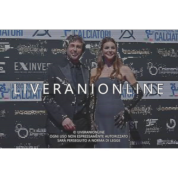 TVRG Gala Calcio 2023 nella foto Demetrio Albertini con la moglie Uriana Capone Milano 04-12-2023 Gran Gala del Calcio 2023, l\'appuntamento organizzato dall\'AIC Associazione Italiana Calciatori per premiare i protagonisti della stagione 2022-2023 foto Roberto Garavaglia/ag. Aldo Liverani sas