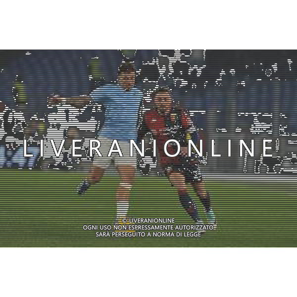 Lazio vs Genoa - Coppa Italia Frecciarossa - Ottavi di finale - Stadio Olimpico - Roma 05-12-2023 nella foto Pellegrini e Jagiello ©Federico Gaetano/AGENZIA ALDO LIVERANI SAS