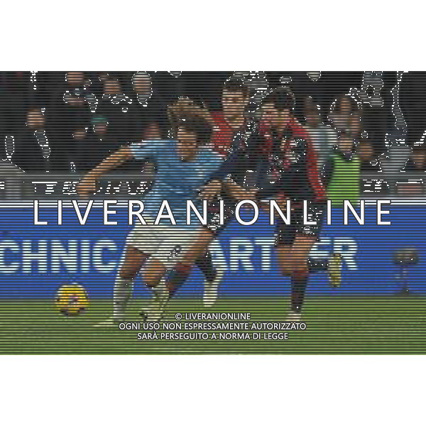 Lazio vs Genoa - Coppa Italia Frecciarossa - Ottavi di finale - Stadio Olimpico - Roma 05-12-2023 nella foto Guendouzi e Martin ©Federico Gaetano/AGENZIA ALDO LIVERANI SAS