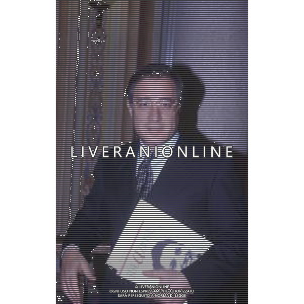 DIAP-RETROSPETTIVA MARCELLO DELL\'UTRI POLICO E DIRIGENTE D\'AZIENDA NELLA FOTO MARCELLO DELL\'UTRI A MILANO NELL\'ANNO 1994 AG ALDO LIVERANI SAS