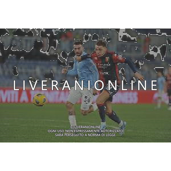 Lazio vs Genoa - Coppa Italia Frecciarossa - Ottavi di finale - Stadio Olimpico - Roma 05-12-2023 nella foto Gila e Retegui ©Federico Gaetano/AGENZIA ALDO LIVERANI SAS
