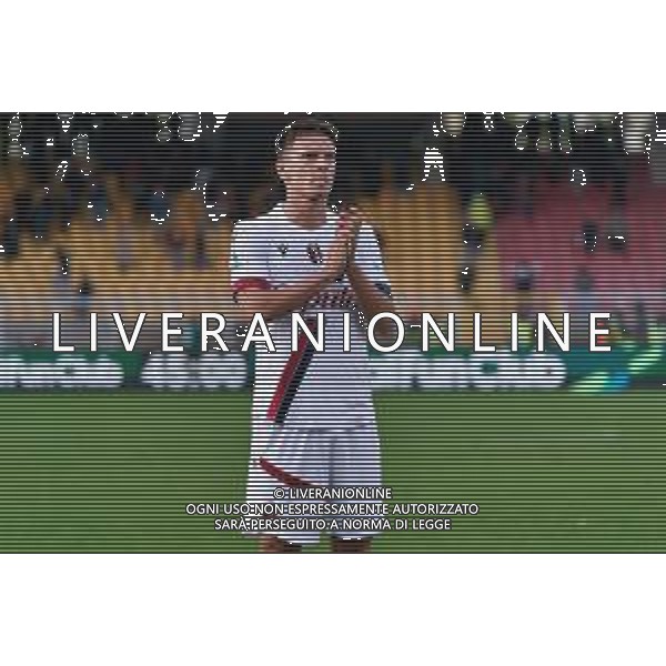 Nikola Moro of Bologna FC during the Italian soccer Serie A match US Lecce vs Bologna FC on December 3, 2023 at Via del Mare Stadium in Lecce, Italy. Photo by Emmanuele Mastrodonato/ag. Aldo Liverani sas