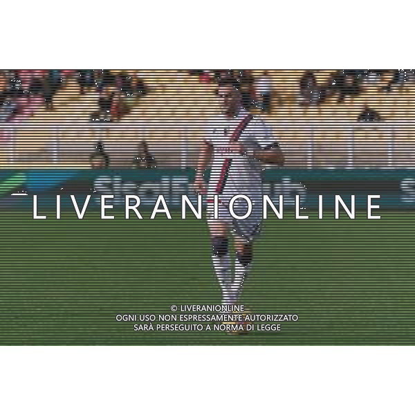 Charalampos Lykogiannis of Bologna FC during the Italian soccer Serie A match US Lecce vs Bologna FC on December 3, 2023 at Via del Mare Stadium in Lecce, Italy. Photo by Emmanuele Mastrodonato/ag. Aldo Liverani sas