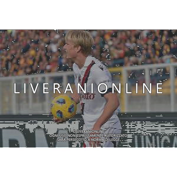 Victor Kristiansen of Bologna FC during the Italian soccer Serie A match US Lecce vs Bologna FC on December 3, 2023 at Via del Mare Stadium in Lecce, Italy. Photo by Emmanuele Mastrodonato/ag. Aldo Liverani sas