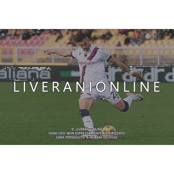 Charalampos Lykogiannis of Bologna FC during the Italian soccer Serie A match US Lecce vs Bologna FC on December 3, 2023 at Via del Mare Stadium in Lecce, Italy. Photo by Emmanuele Mastrodonato/ag. Aldo Liverani sas