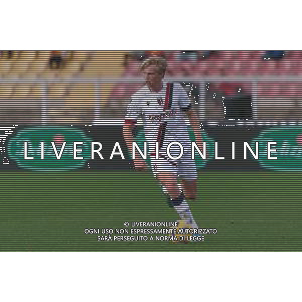 Victor Kristiansen of Bologna FC during the Italian soccer Serie A match US Lecce vs Bologna FC on December 3, 2023 at Via del Mare Stadium in Lecce, Italy. Photo by Emmanuele Mastrodonato/ag. Aldo Liverani sas