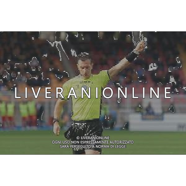 the referee Daniele Doveri of Roma during the Italian soccer Serie A match US Lecce vs Bologna FC on December 3, 2023 at Via del Mare Stadium in Lecce, Italy. Photo by Emmanuele Mastrodonato/ag. Aldo Liverani sas