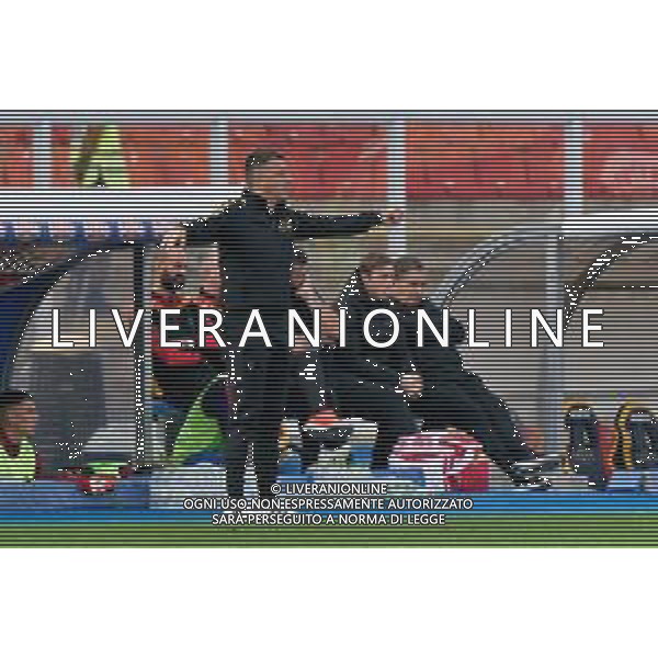 coach Roberto D’Aversa of US Lecce during the Italian soccer Serie A match US Lecce vs Bologna FC on December 3, 2023 at Via del Mare Stadium in Lecce, Italy. Photo by Emmanuele Mastrodonato/ag. Aldo Liverani sas