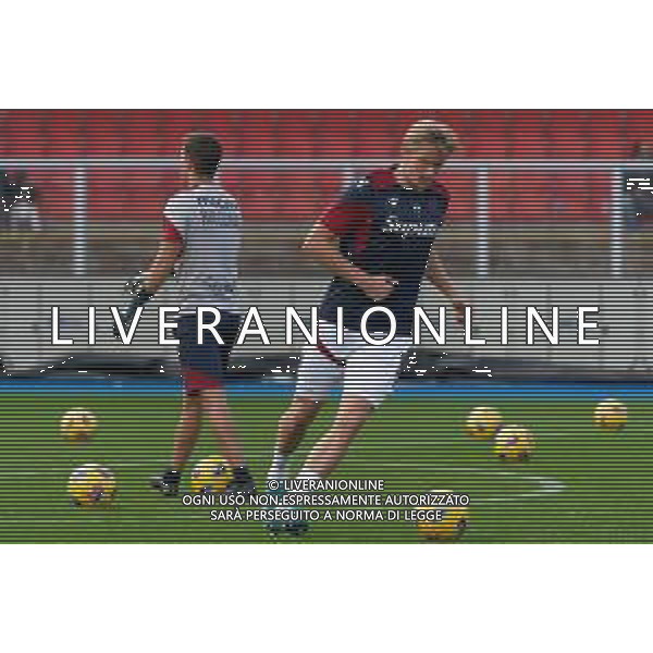 Victor Kristiansen of Bologna FC during the Italian soccer Serie A match US Lecce vs Bologna FC on December 3, 2023 at Via del Mare Stadium in Lecce, Italy. Photo by Emmanuele Mastrodonato/ag. Aldo Liverani sas