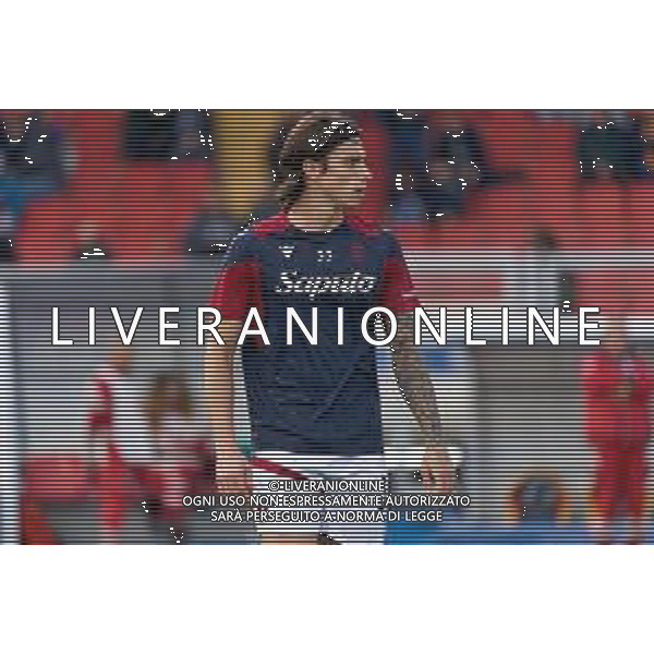 Riccardo Calafiori of Bologna FC during the Italian soccer Serie A match US Lecce vs Bologna FC on December 3, 2023 at Via del Mare Stadium in Lecce, Italy. Photo by Emmanuele Mastrodonato/ag. Aldo Liverani sas