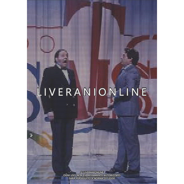 DIAP-RETROSPETTIVA MASSIMO BOLDI ATTORE NELLA FOTO MASSIMO BOLDI NELL\'ANNO 1984 NELLA TRASMISSIONE TELEVISIVA “RISATISSIMA“CON RENATO POZZETTO AG ALDO LIVERANI SAS   