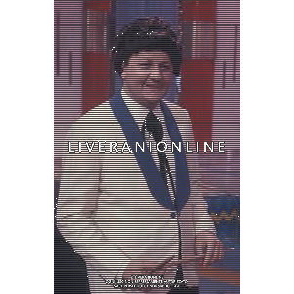 DIAP-RETROSPETTIVA MASSIMO BOLDI ATTORE NELLA FOTO MASSIMO BOLDI NELL\'ANNO 1984 NELLA TRASMISSIONE TELEVISIVA “RISATISSIMA“ AG ALDO LIVERANI SAS  