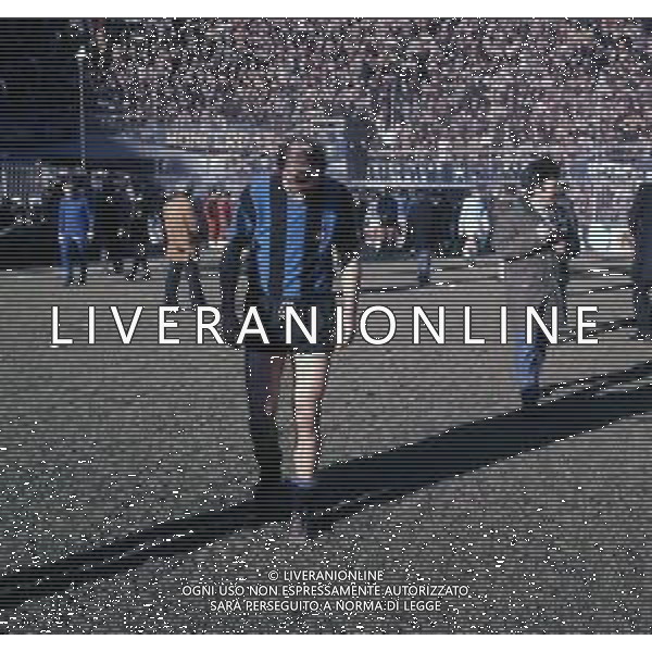 COL-RETROSPETTIVA MARIO CORSO CALCIATORE NELLA FOTO MARIO CORSO CON LA MAGLIA INTER AG ALDO LIVERANI SAS