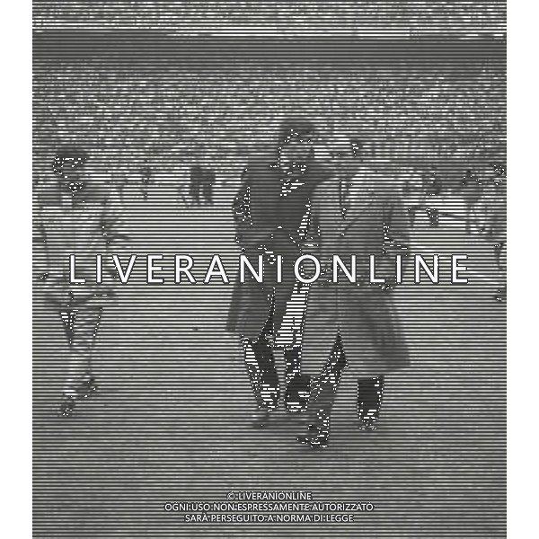 NEG-RETROSPETTIVA MARIO CORSO ALLENATORE INTER NELLA FOTO MARIO CORSO NELL\'ANNO 1985 CON IL DIRIGENTE INTER ALEARDO DALL\'OGLIO AG ALDO LIVERANI SAS