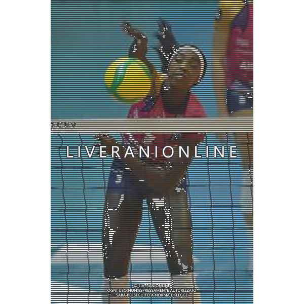 TVRG Allianz Vero Volley Milano vs Volley Mulhouse Alsace nella foto Adhuoljok Malual (Vero Volley Milano) Monza 05-12-2023 Arena di Monza CEV Champions League femminile Gruppo A - 4a giornata foto Roberto Garavaglia/ag. Aldo Liverani sas/AGENZIA ALDO LIVERANI SAS