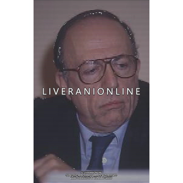 DIAP-RETROSPETTIVA FEDELE CONFALONIERI DIRIGENTE D\'AZIENDA NELLA FOTO FEDELE CONFALONIERI A MILANO NELL\'ANNO 1994 AG ALDO LIVERANI SAS  