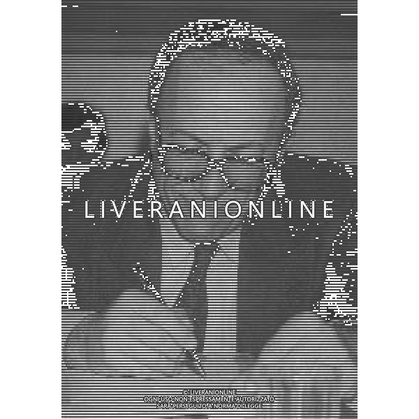 NEG-RETROSPETTIVA FEDELE CONFALONIERI DIRIGENTE D\'AZIENDA NELLA FOTO FEDELE CONFALONIERI A MILANO AG ALDO LIVERANI SAS