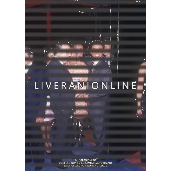 DIAP-RETROSPETTIVA FEDELE CONFALONIERI DIRIGENTE D\'AZIENDA NELLA FOTO FEDELE CONFALONIERI A MILANO CON PIER SILVIO BERLUSCONI AG ALDO LIVERANI SAS