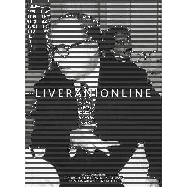 ST-RETROSPETTIVA FEDELE CONFALONIERI DIRIGENTE D\'AZIENDA NELLA FOTO FEDELE CONFALONIERI A MILANO AG ALDO LIVERANI SAS